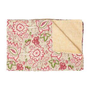 Taj Hotel Home Decor Kantha Cotton Throw | 1-Piece | Multicolor | 50"x70"